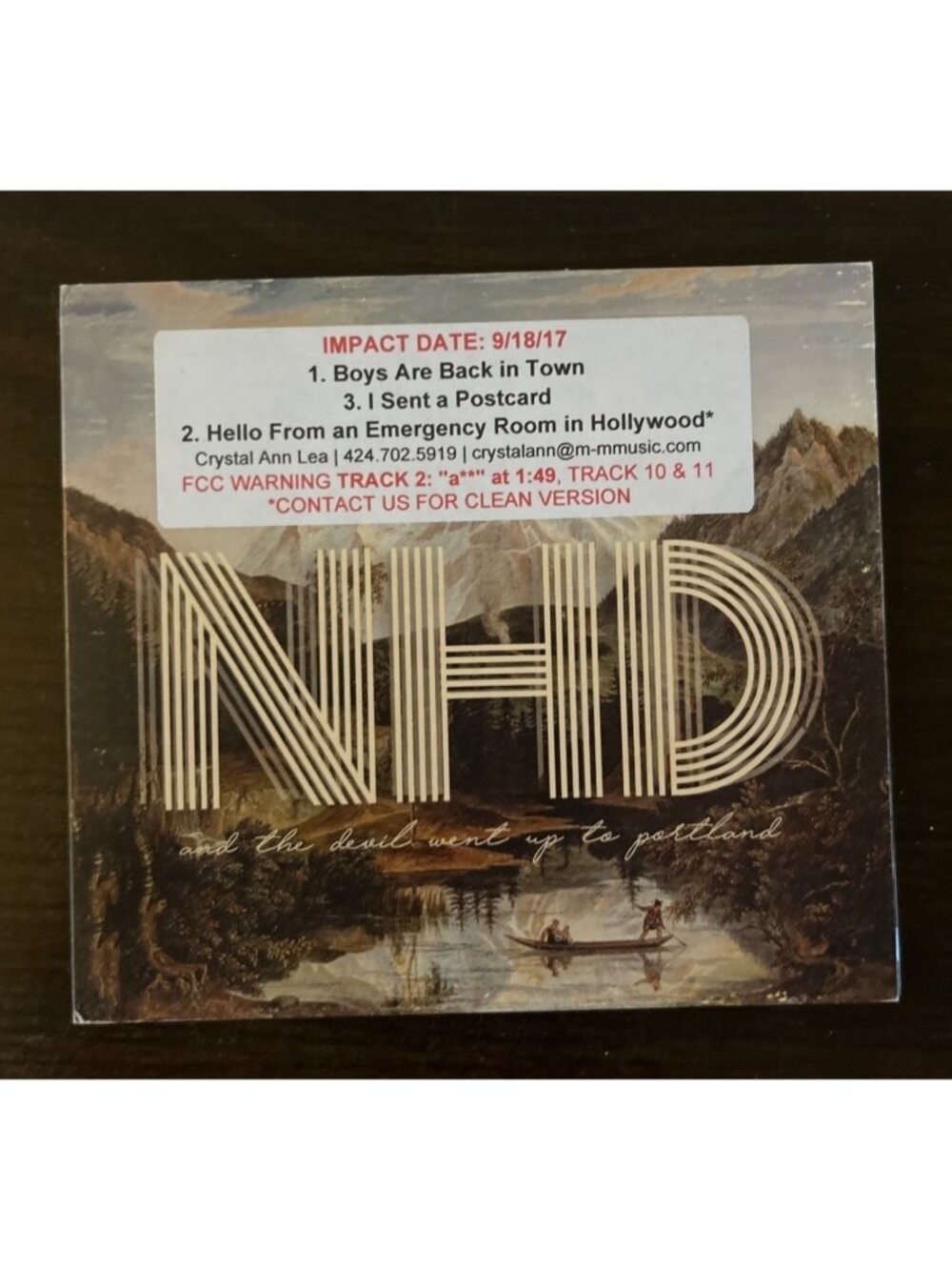 3 For $6 NHD : And the Devil Went Up To Portland (CD, 2017) Promo